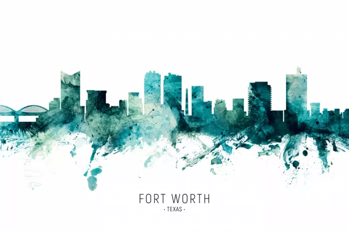 Tompsett, Michael: Skyline de Fort Worth, Texas