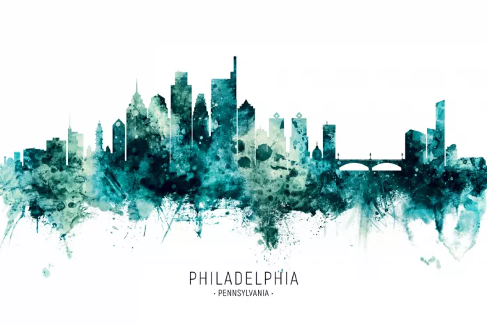 Tompsett, Michael: Skyline de Philadelphie, Pennsylvanie