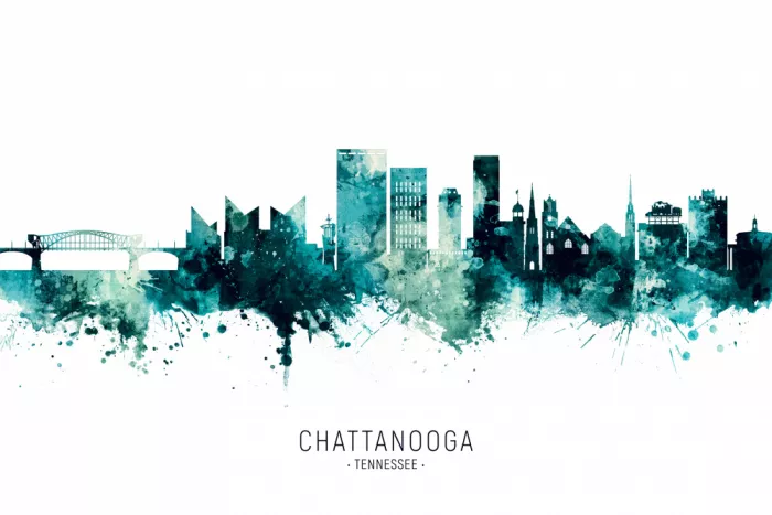 Tompsett, Michael: Skyline de Chattanooga, Tennessee