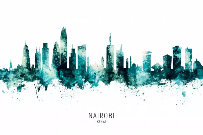 Tompsett, Michael: Skyline de Nairobi Kenya