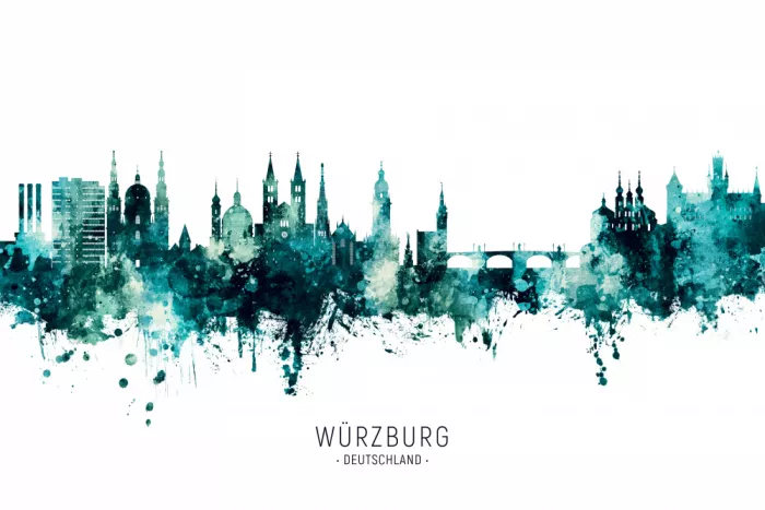 Tompsett, Michael: Skyline de Würzburg, Allemagne