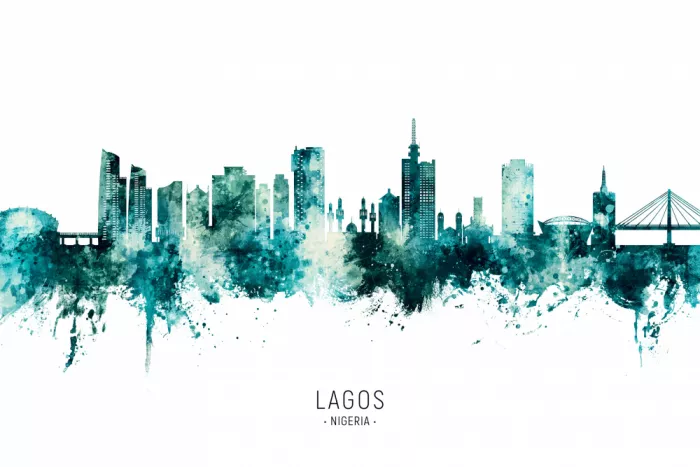 Tompsett, Michael: Skyline de Lagos, Nigéria