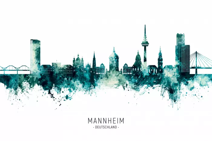 Tompsett, Michael: Skyline de Mannheim Allemagne