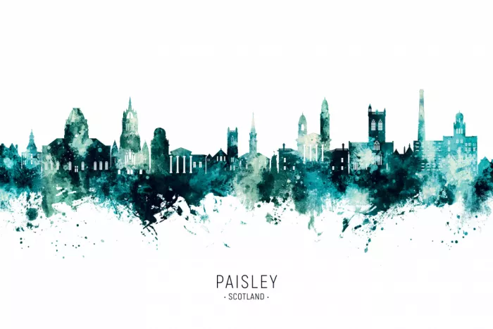Tompsett, Michael: Paisley Scotland Skyline