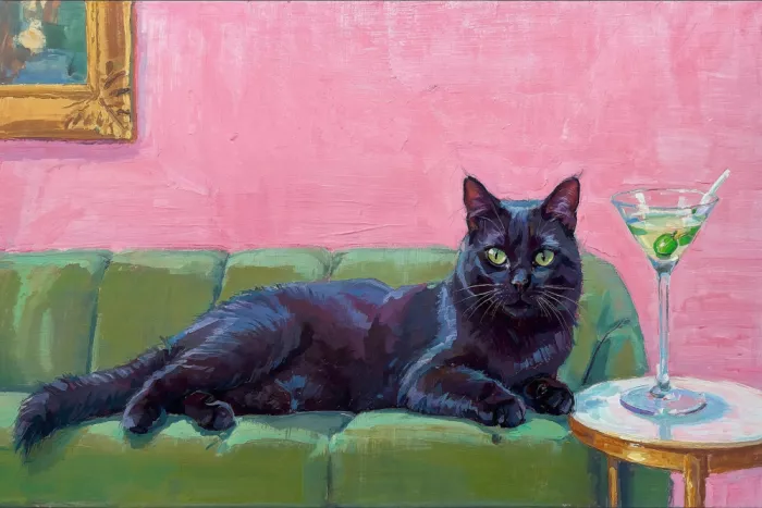 Concept, Art The: Chat sur le canapé