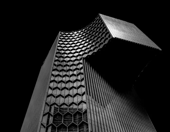 FF, Chia David: Fachada hexagonal