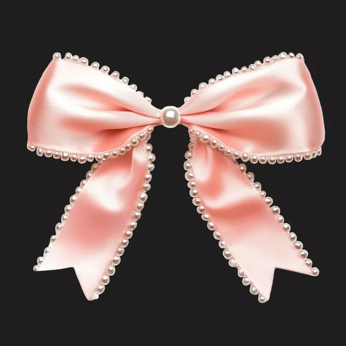 Barsrsind, Marika: Elegante rosa Satinschleife