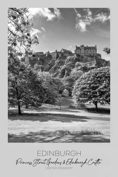 Viola, Melanie: Castello e Princes Street Gardens