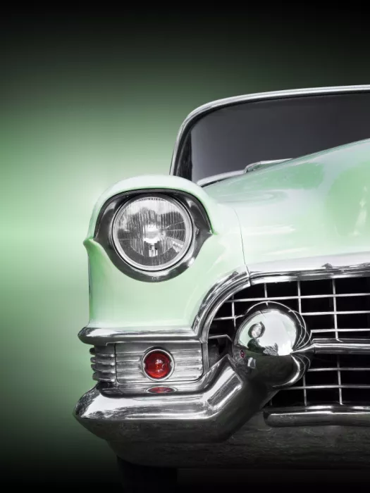 Gube, Beate: Amerikanisches Klassisches Auto Coupe DeVille 1955 Frontansicht
