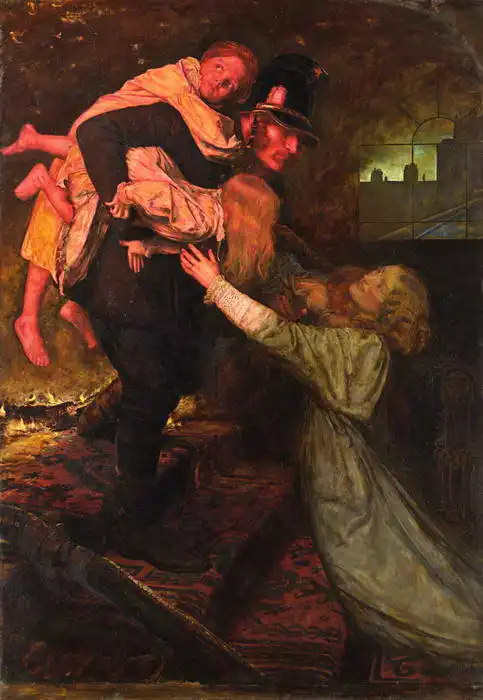 Millais, John Everet: Záchrana