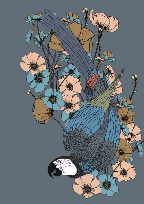 Nicholas: Parrot And Flowers