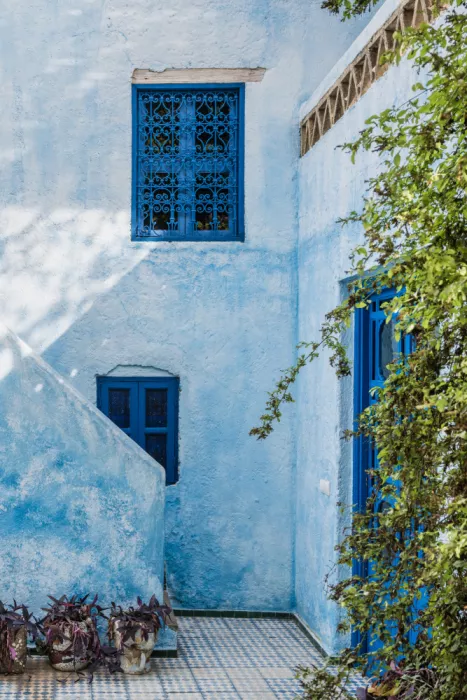 Photolovers: Facciata blu in Marocco
