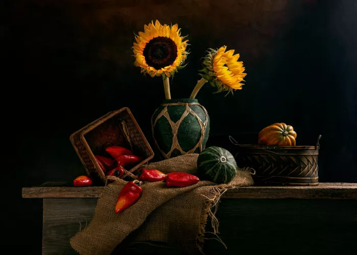 Luo, Louie: Girasole e Peperone Rosso