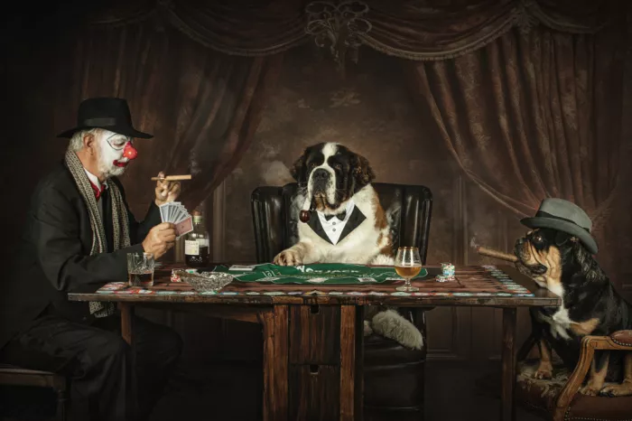 Kayen-Mouthaan, Carola: Il clown Herman gioca a poker con i suoi migliori amici Destiny e Nairobi