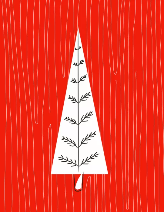 Nicholas: Sapin de Noël rouge