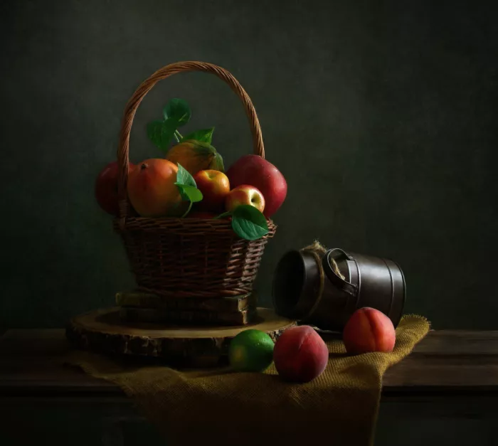 F., Yinan: Cesto di frutta