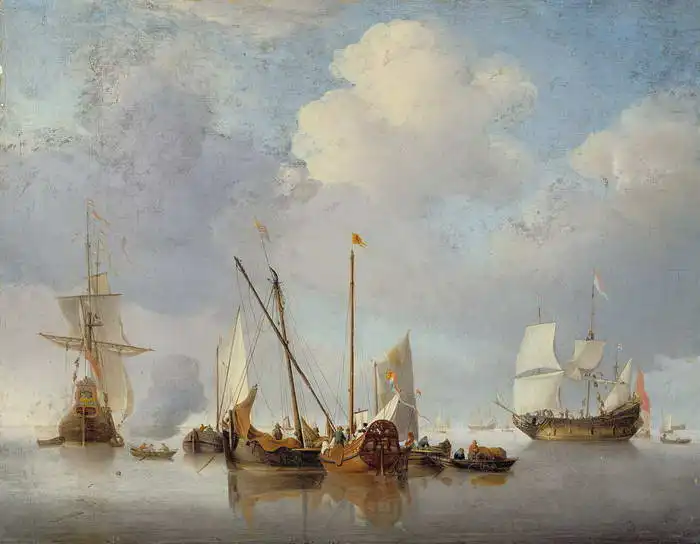 Velde, Willem van de: Klidné moře