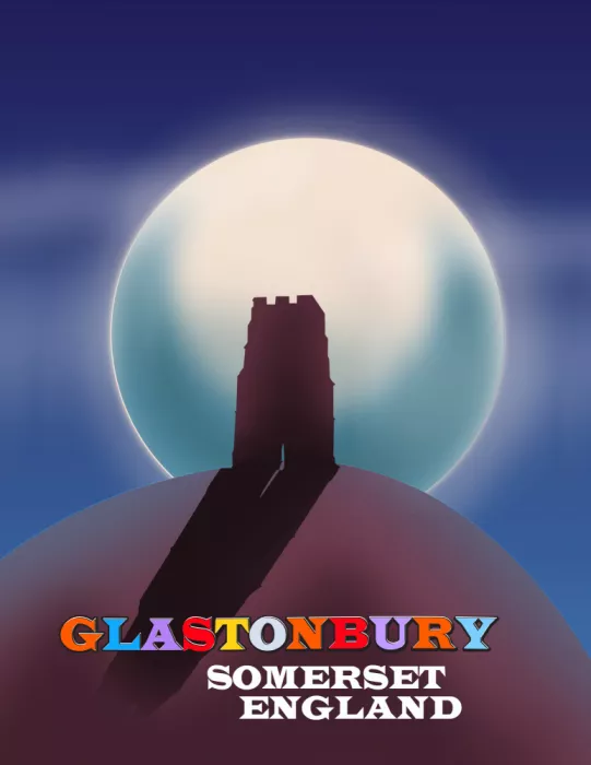 Nicholas: Affiche de voyage Glastonbury Tor