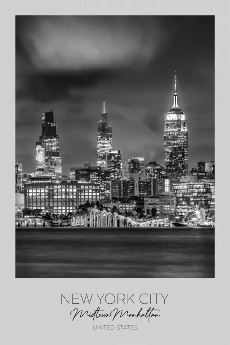Viola, Melanie: V ohnisku: NEW YORK CITY Manhattanská skyline v Midtownu s Little Island