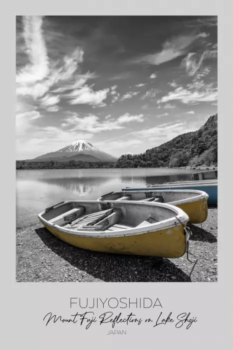 Viola, Melanie: Im Fokus: Lago Shoji mit dem Berg Fuji | Farbschlüssel