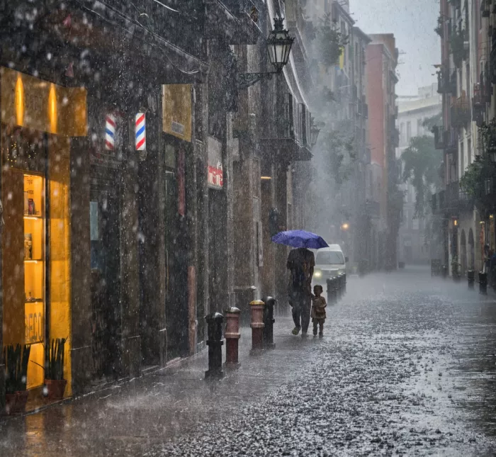 AFIAP, Uhrin Milan: Im Regen spazieren