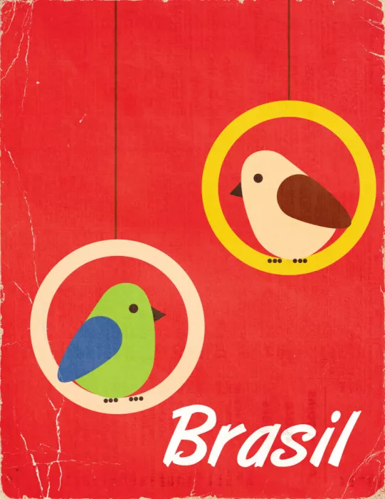 Nicholas: Brasil Affiche de Voyage Vintage