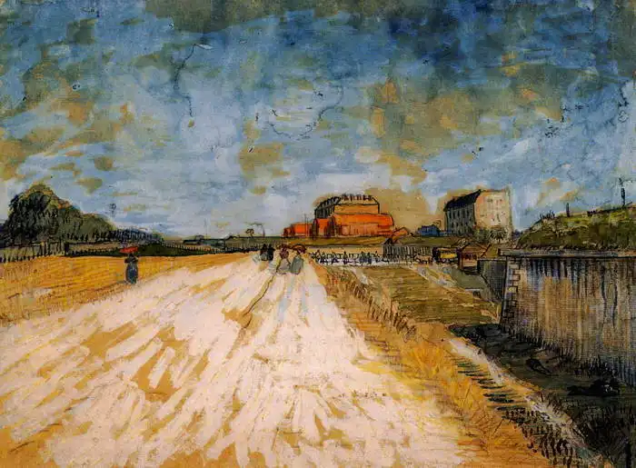 Gogh, Vincent van: Silnice podél pařížských hradeb
