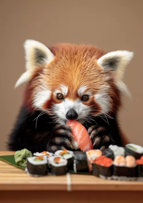Rahner, Niky: Radost rudého pandy se sushi