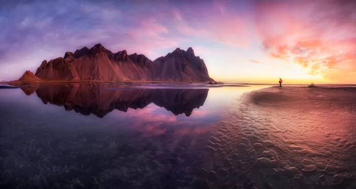 Osuna, Fran: Lever de soleil à Stokksnes