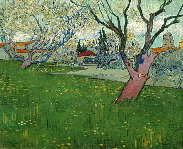 Gogh, Vincent van: Kvetoucí zahrada v Arles
