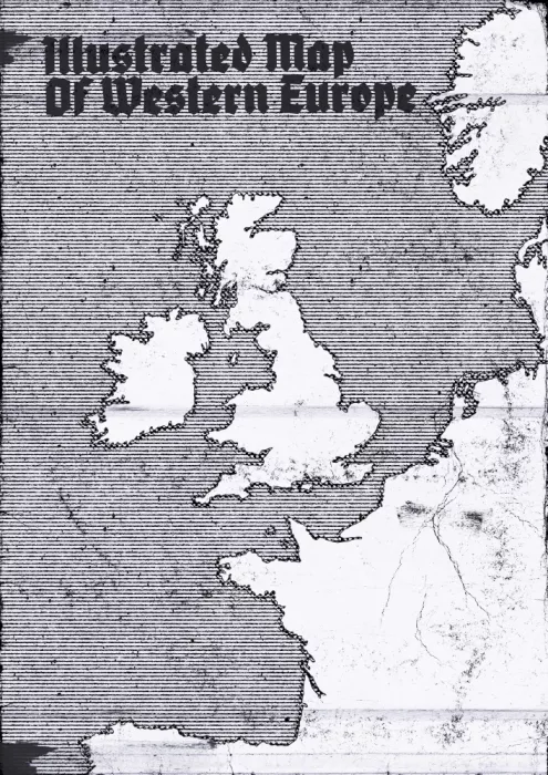 Nicholas: Old Grunge Map Of Western Europe