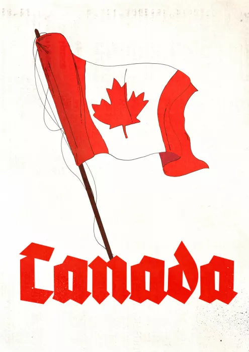 Nicholas: Drapeau du Canada vintage