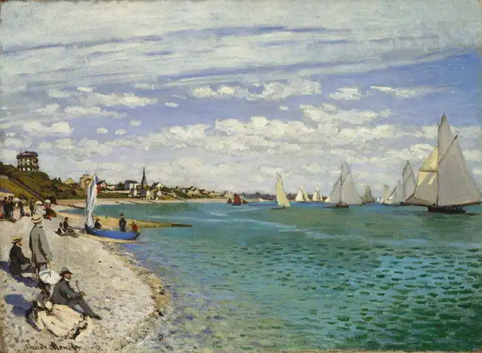 Monet, Claude: Regatta at Sainte-Adresse
