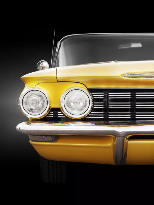 Gube, Beate: Auto classica americana 1960 Super 88 Vista frontale