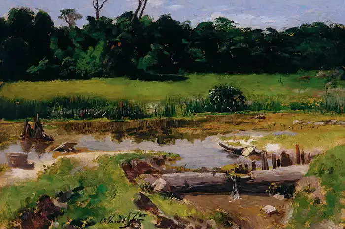 Almeida Júnior, José: Landscape with River