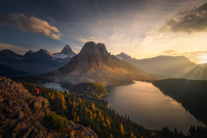 （李永男）, Li Yongnan: Sonnenuntergang am Mt. Assiniboine