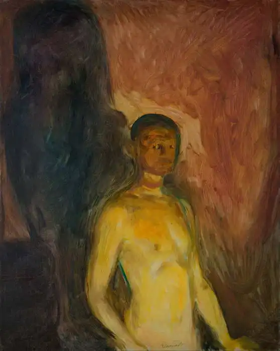Munch, Edward: Autoportrét v pekle