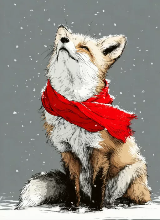 Jaszke, Justyna: Animale invernale volpe 2