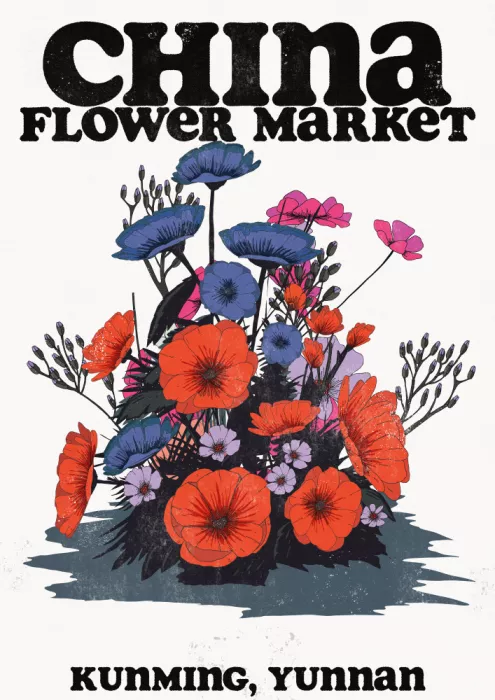 Nicholas: Marché aux fleurs de Kunming, Yunnan, Chine