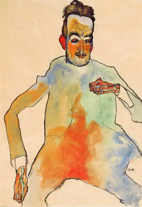 Schiele, Egon: Hráč na čelo