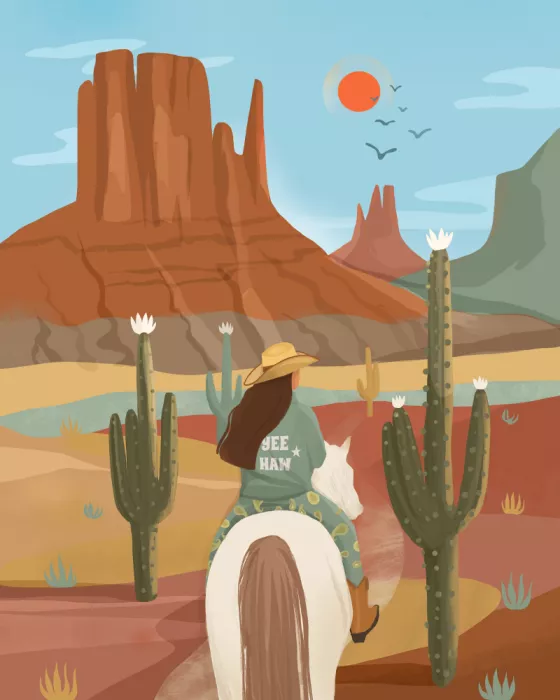 Lizde, Petra: Anno del Cavallo Cowgirl