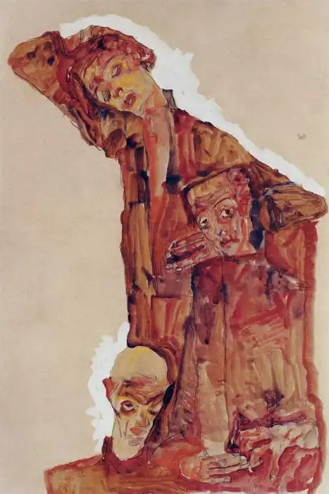 Schiele, Egon: Trojitá sebeprezentace
