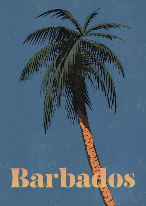Nicholas: Barbados Vintage Travel Poster