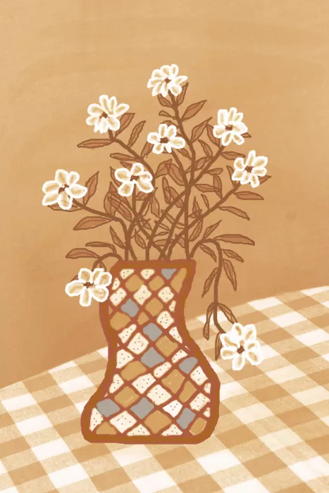 Sillen, Christina: Checkered Charm - Honey Ochre