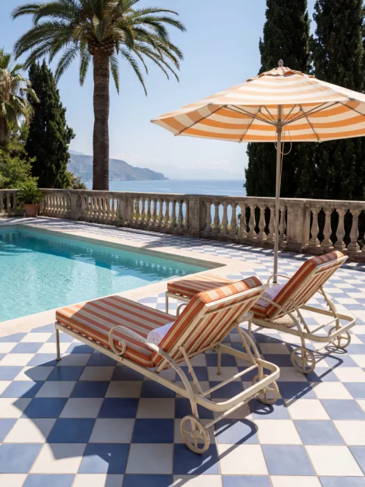 Magnusson, Andreas: Liegestühle in der Strandvilla