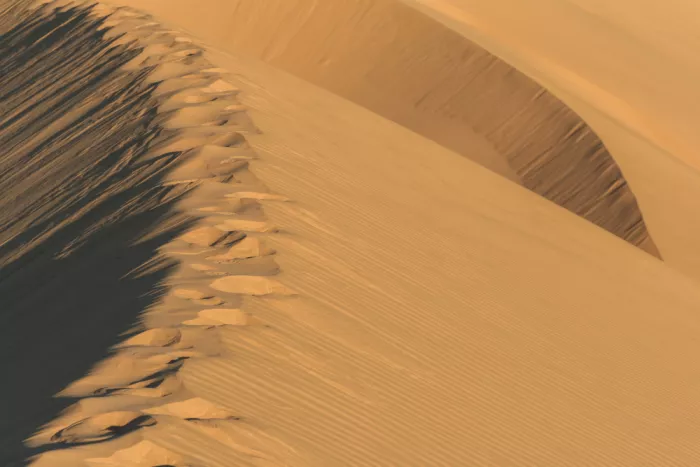 Photolovers: Camminata sulla cima di una duna nel deserto