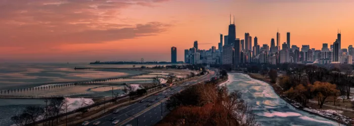 Wu, Q. Chong: Inverno a Chicago al Lago Michigan