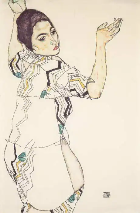 Schiele, Egon: Portrait of Friederike Maria Beer