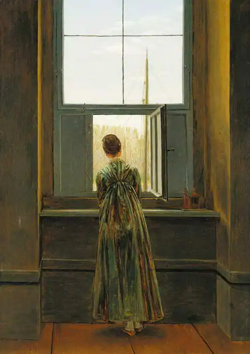 Friedrich, Caspar David: Žena u okna
