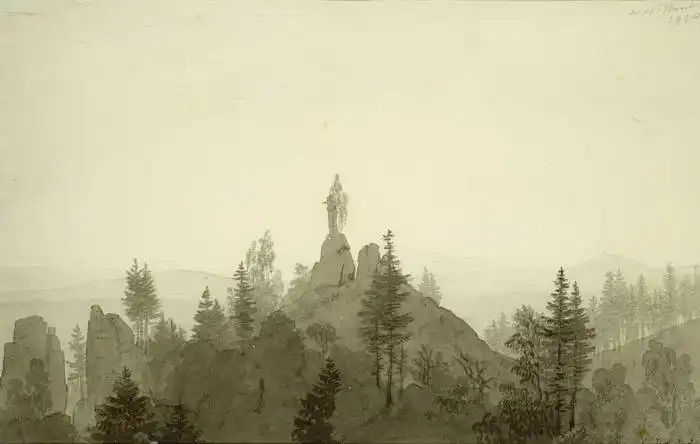 Friedrich, Caspar David: Socha Madony na horách